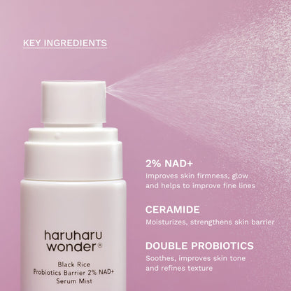haruharuwonder Black Rice Probiotics Barrier 2% NAD + Serum Mist 80ml product image 3