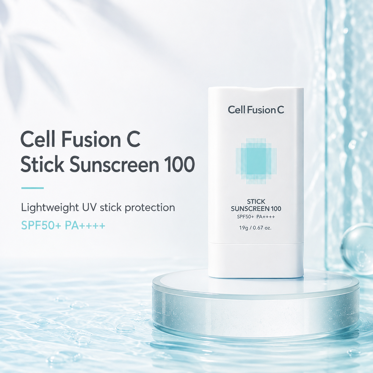 CellFusionC Aquatica Stick Sunscreen 100 SPF50+/PA++++ 19g — product detail image 3