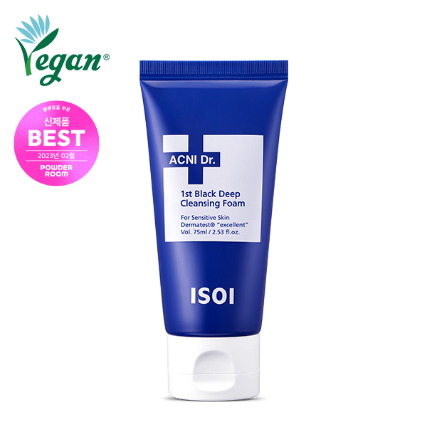 Isoi Acni Dr. 1st Black Deep Claensing Foam 75ml product image 4