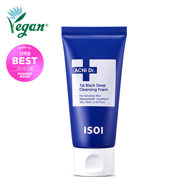 Isoi Acni Dr. 1st Black Deep Claensing Foam 75ml product image 2