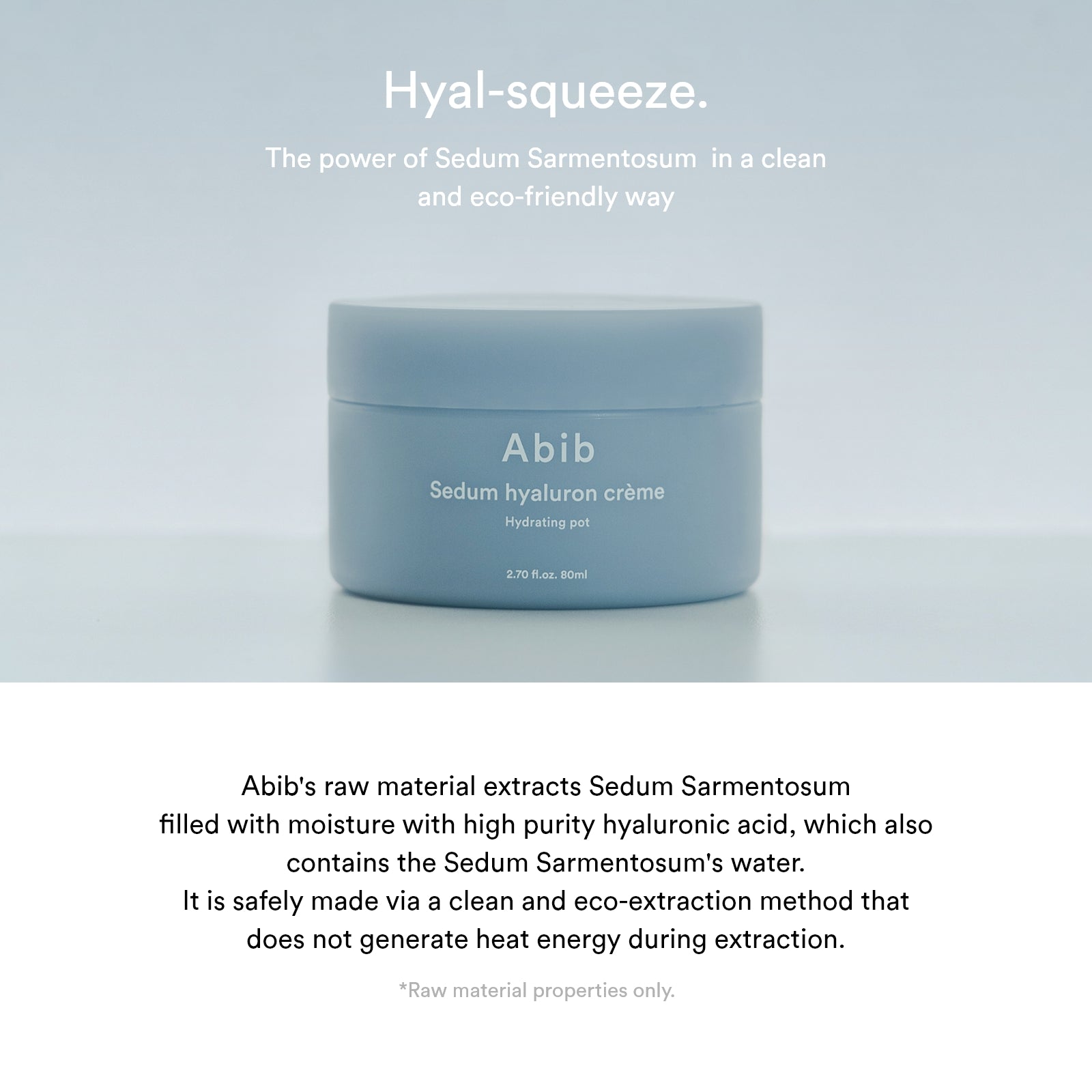 Abib Sedum Hyaluron Crème Hydrating Pot 80ml - official Abib product image 4
