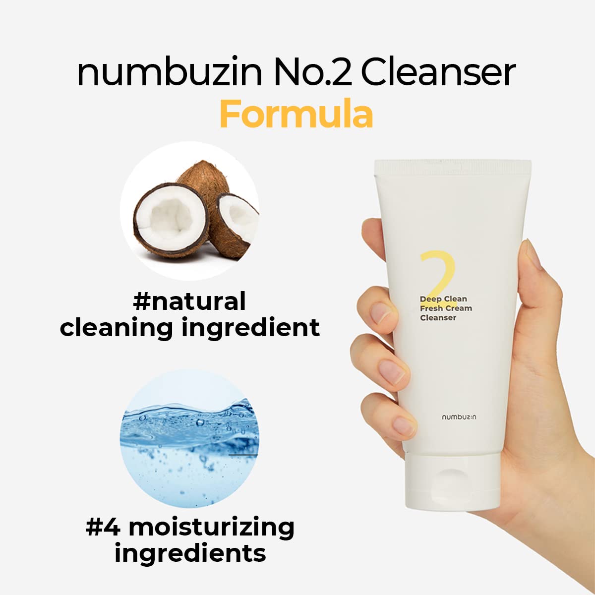 Numbuzin No. 2 Deep Clean Fresh Cream Cleanser 120ml — official product image 6