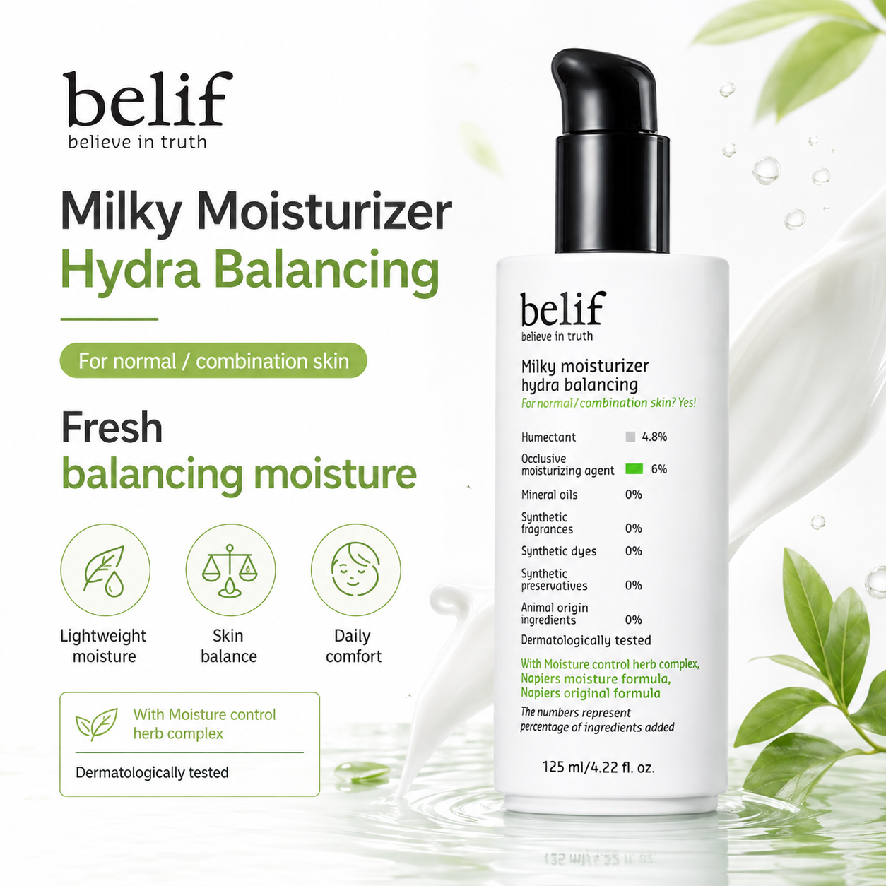 Belif Milky Moisturizer Hydra Balancing 125ml product image 3