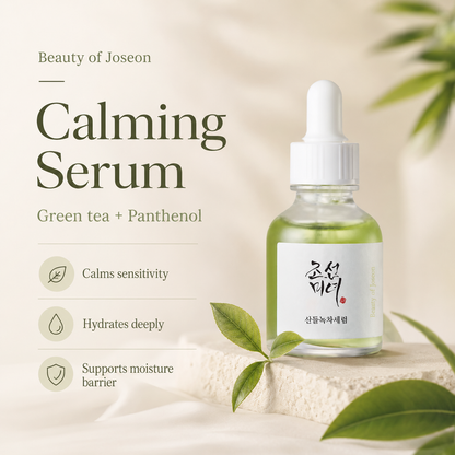 Beauty of Joseon Calming Serum Green Tea + Panthenol ingredients
