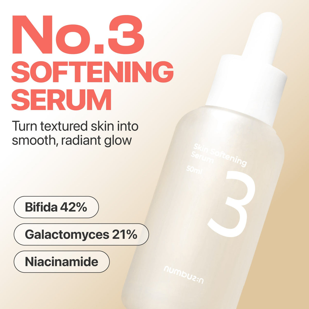 Numbuzin No. 3 Skin Softening Serum 50ml — official product image 5