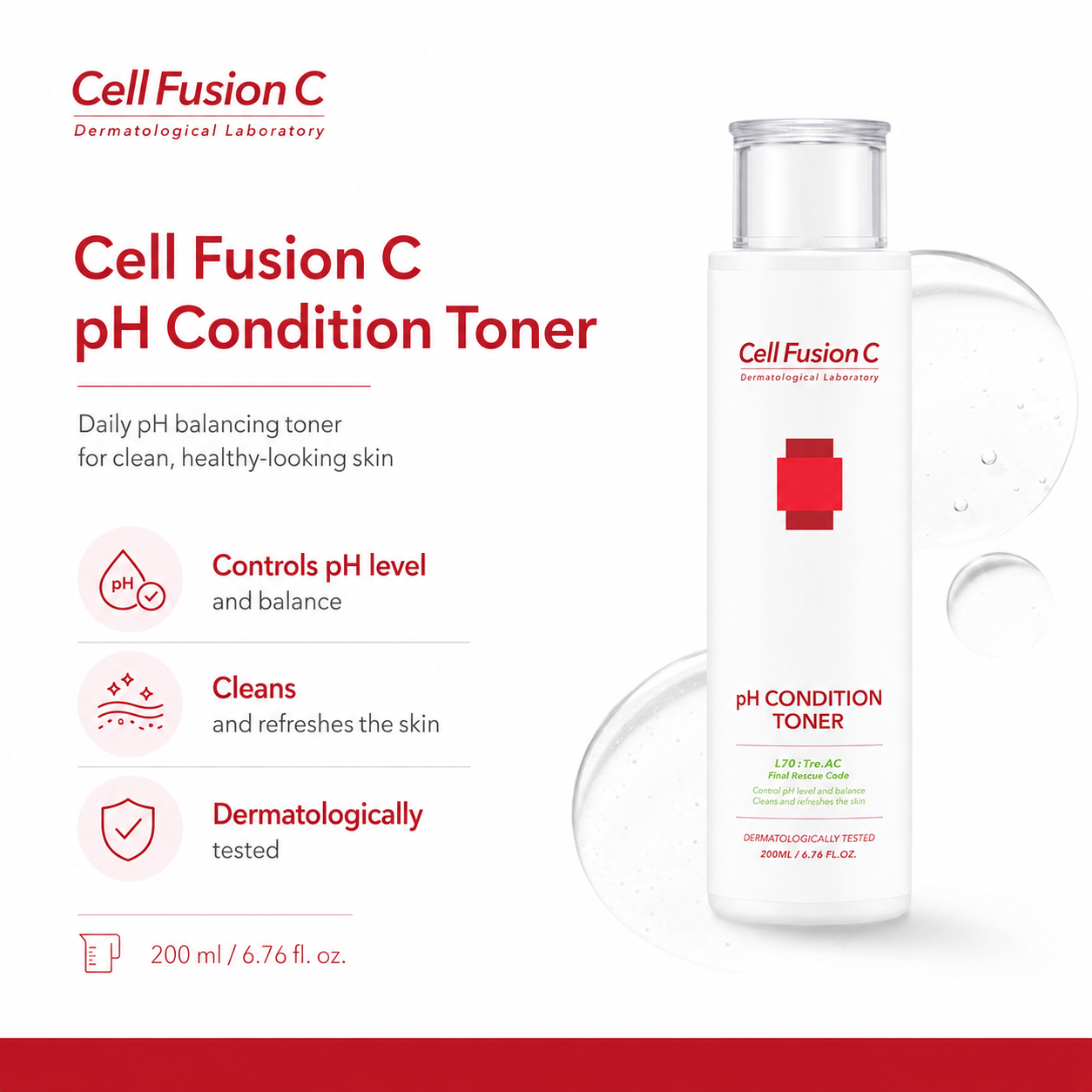 CellFusionC TRE.AC pH Condition Toner - 200ml — product detail image 4