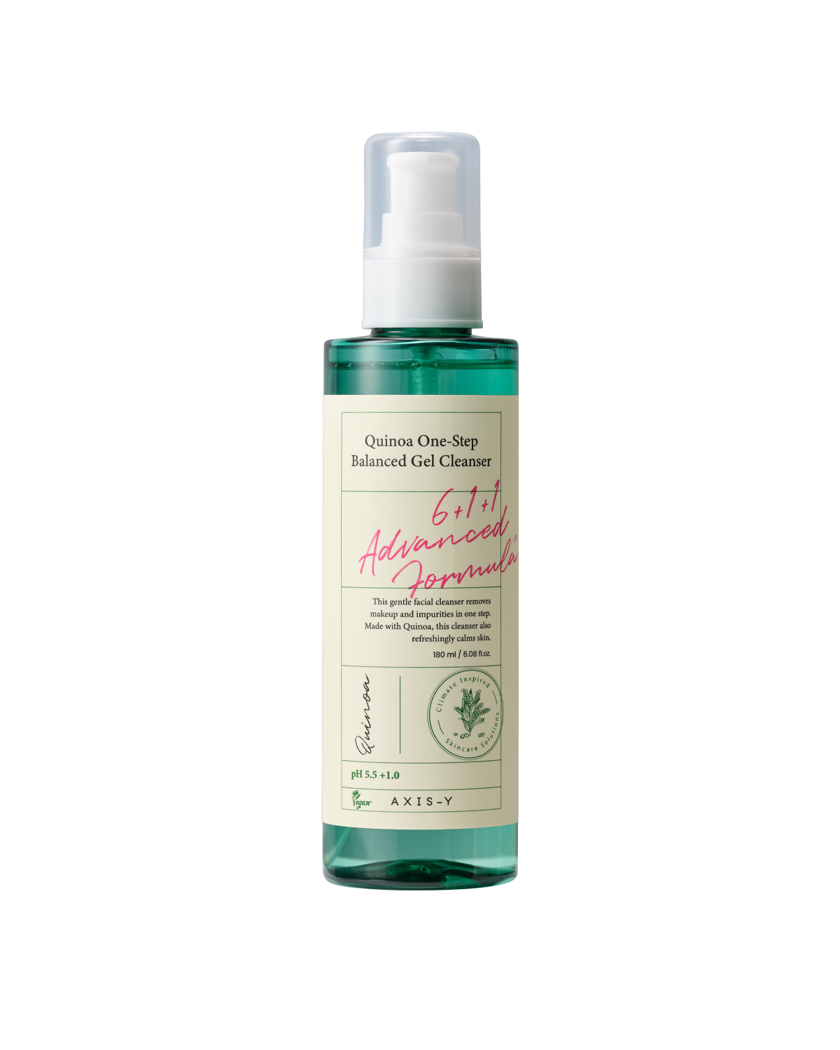 AXIS-Y Quinoa One Step Balanced Gel Cleanser 180ml product packaging