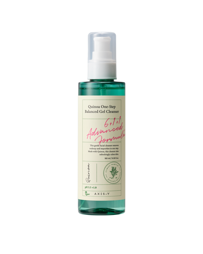 AXIS-Y Quinoa One Step Balanced Gel Cleanser 180ml product packaging