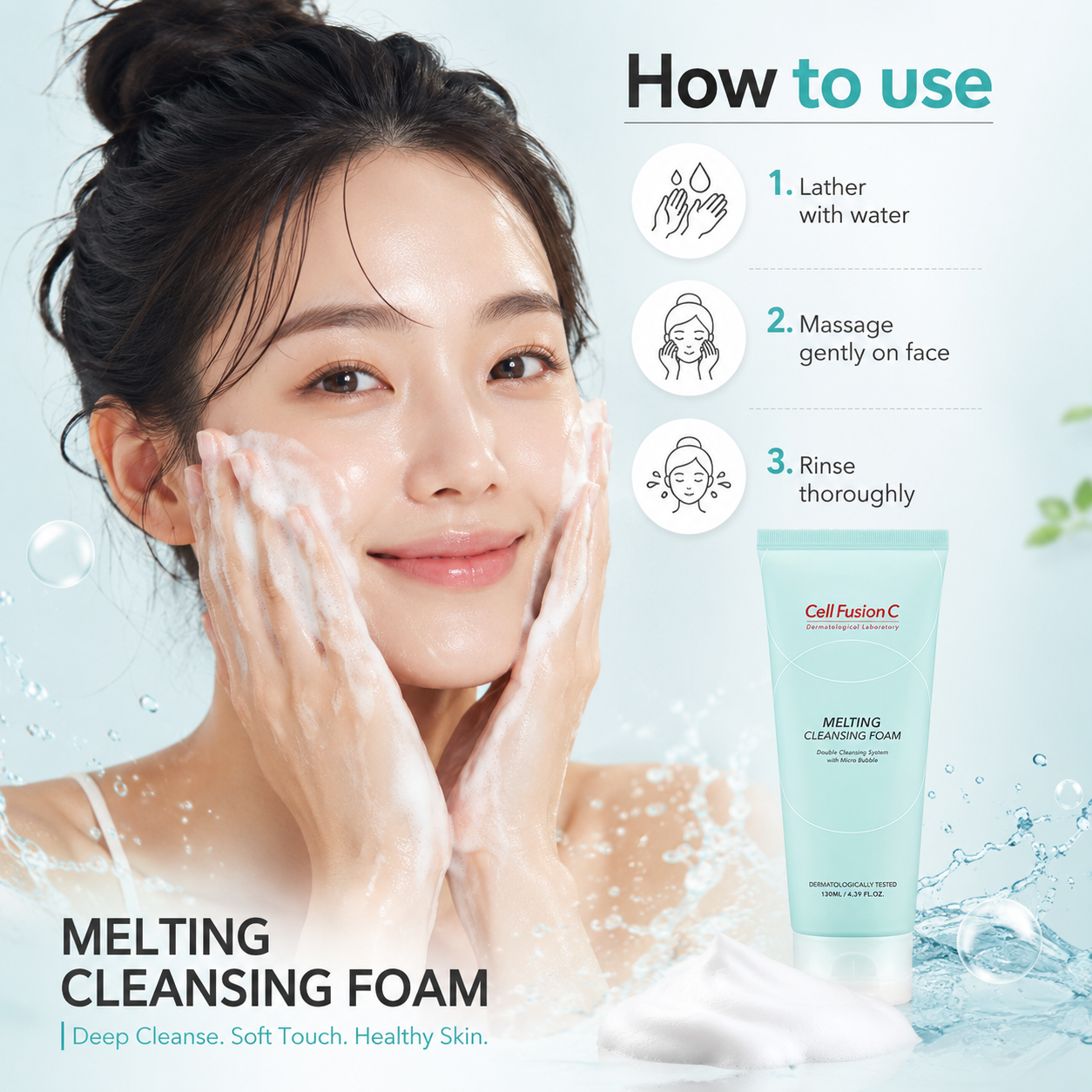 CellFusionC Melting Cleansing Foam 130ml — product detail image 3