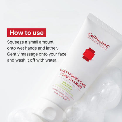 CellFusionC TRE.AC Daily Trouble Care Foam Cleanser - 130ml — product detail image 6