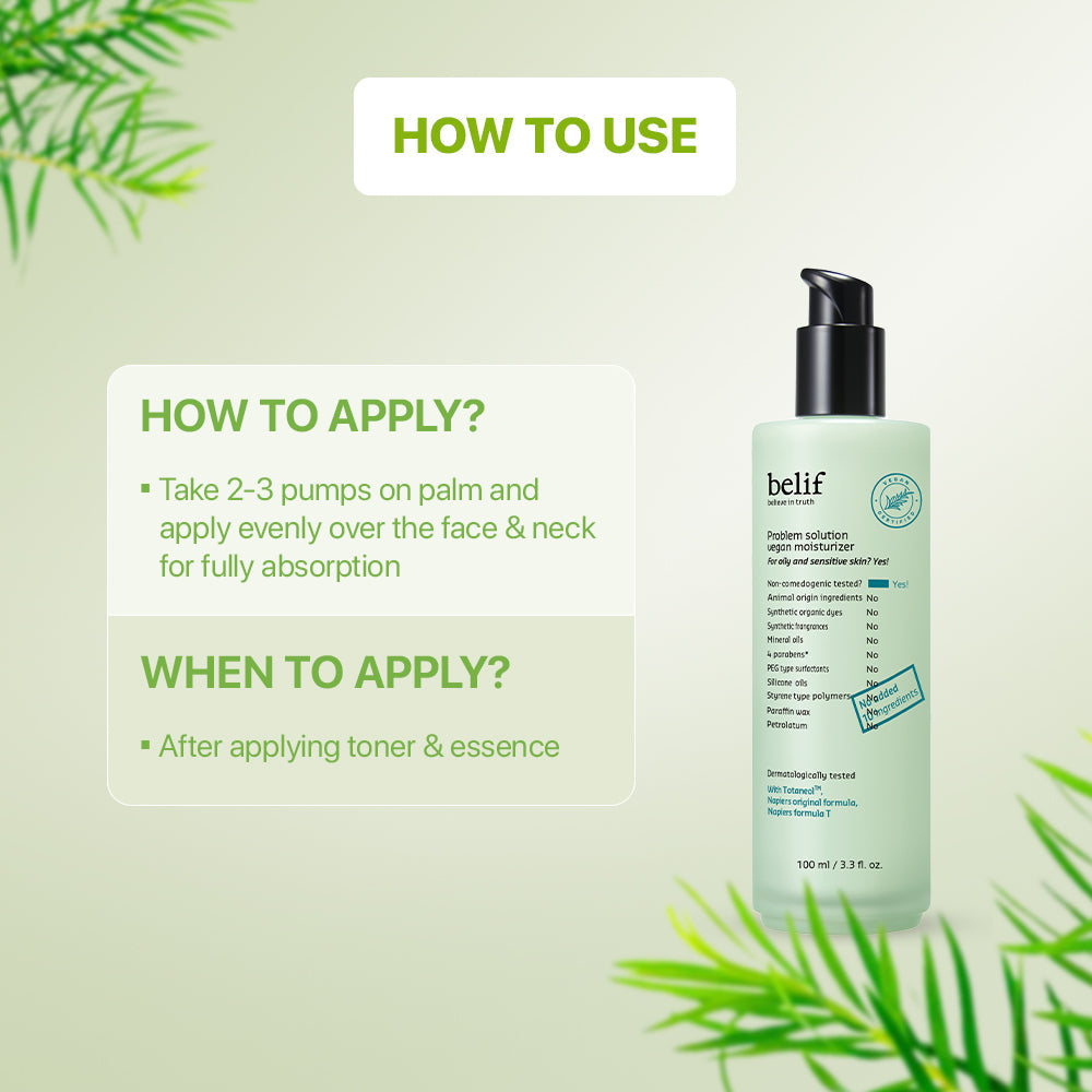 Belif Problem Solution Vegan Moisturizer 100ml product image 4