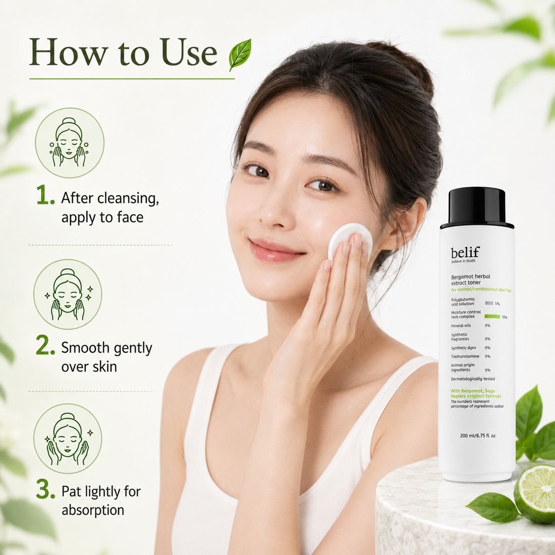 Belif Bergamot Herbal Extract Toner 200ml product image 2