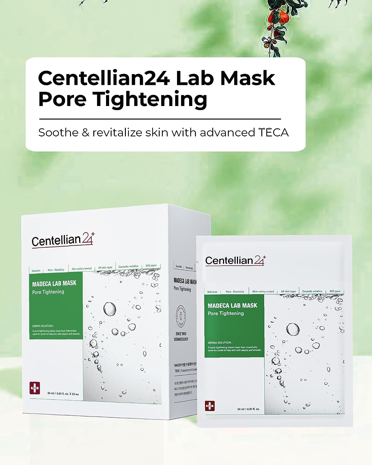 Centellian24 Madeca Lab Mask Pore Tightening 25ml*20pcs — product detail image 3