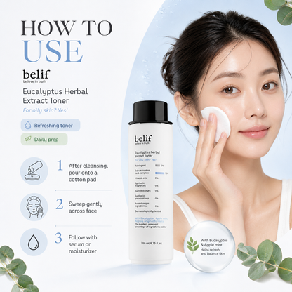 Belif Eucalyptus Herbal Extract Toner 200ml product image 3