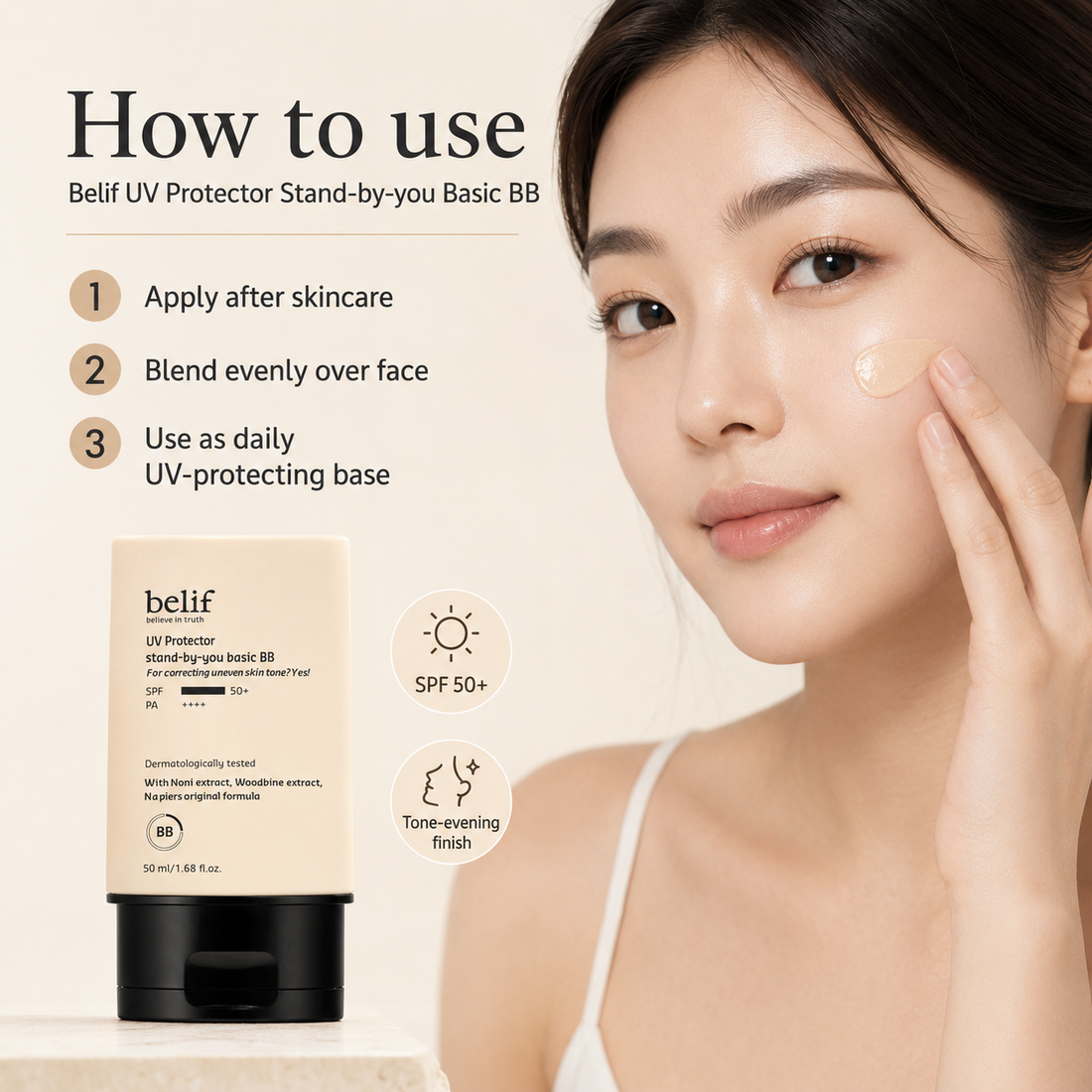 Belif UV Protector Stand-by-You Basic BB 50ml product image 2