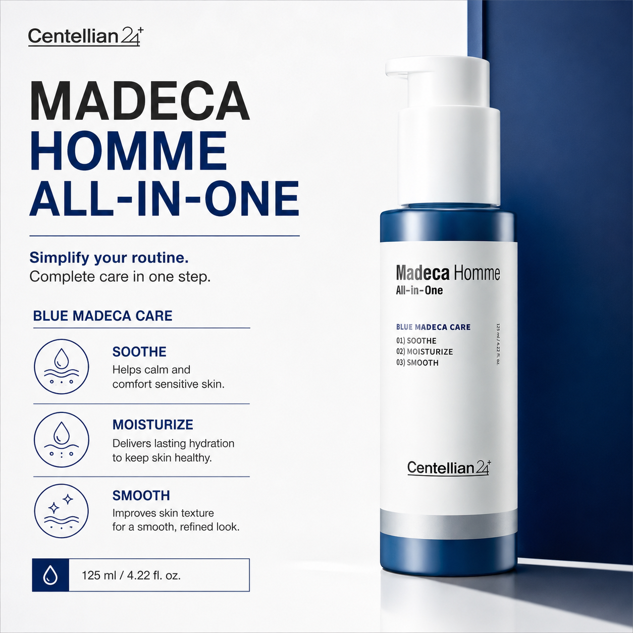 Centellian24 Madeca Homme ALL IN ONE 125ml — product detail image 5