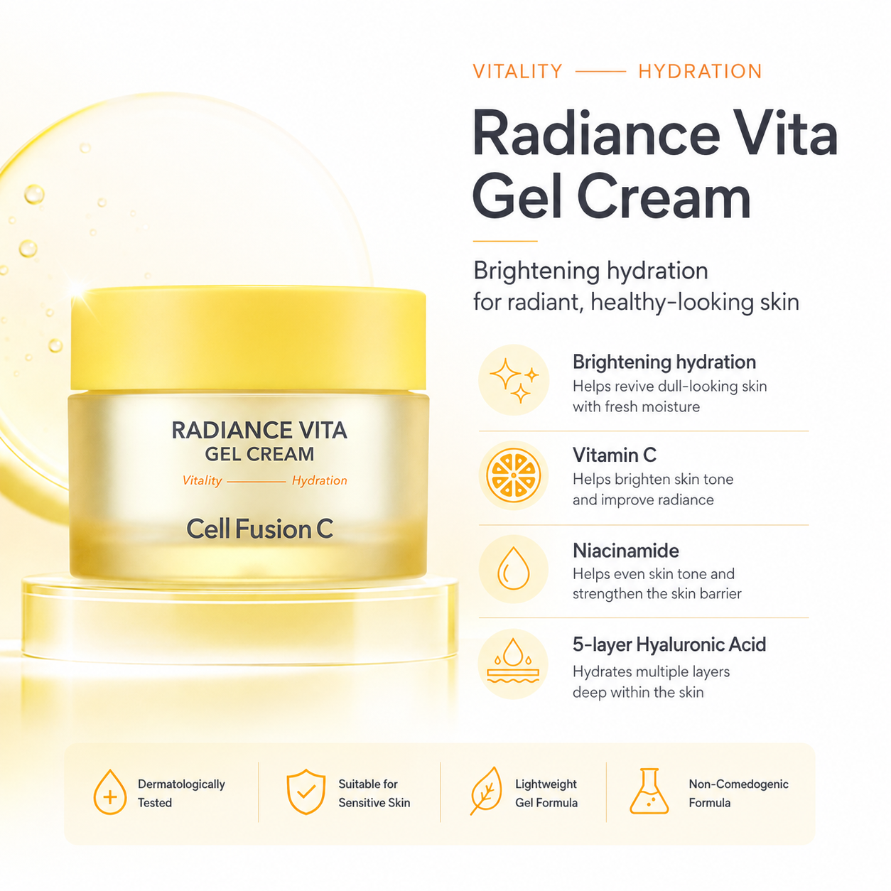 CellFusionC Radiance Vita Gel Cream 55ml — product detail image 4
