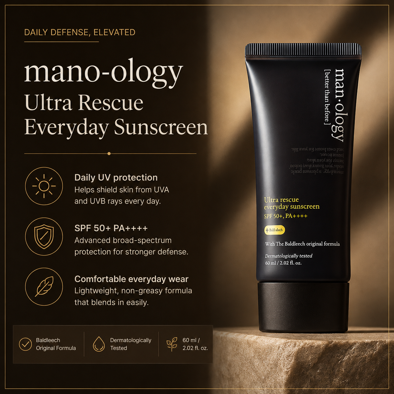 Belif Manology Ultra Rescue Everyday Sunscreen 60ml product image 3