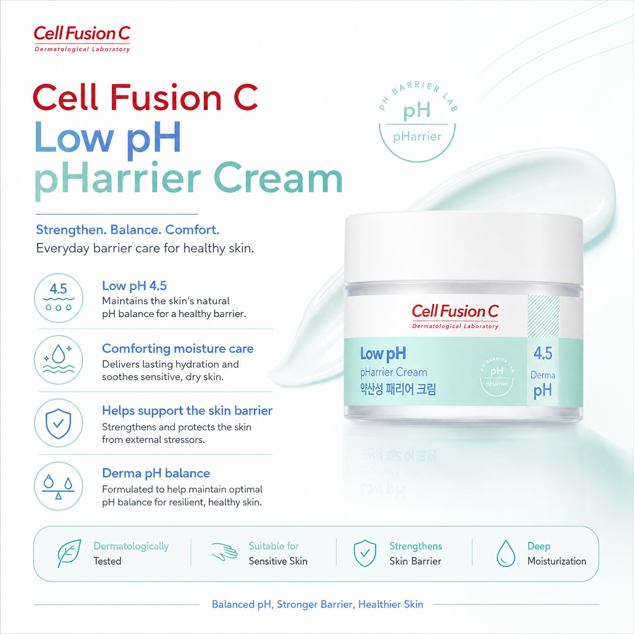CellFusionC Low pH pHarrier Cream - 55ml — product detail image 3