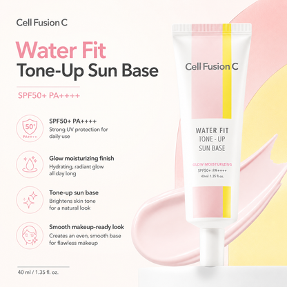 CellFusionC Water Fit Tone-Up Sun Base SPF 50+/ PA++++ 40ml — product detail image 4