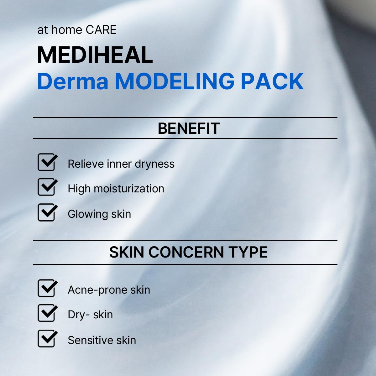Mediheal Derma Modeling Pack Hyaluronate Moisture (Ampoule 2ml+ Powder 28g) product image 5