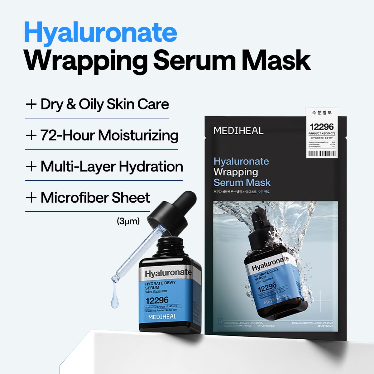 Mediheal Hyaluronate Wrapping Serum Mask Hydrate Dewy 10ea product image 5