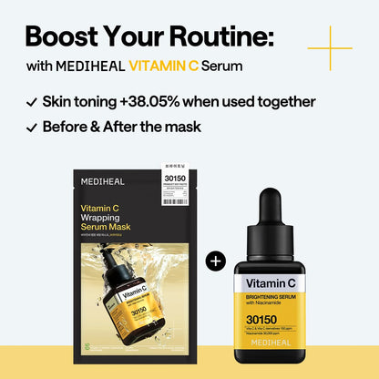 Mediheal Vitamin C Wrapping Serum Mask Brightening 10ea product image 6