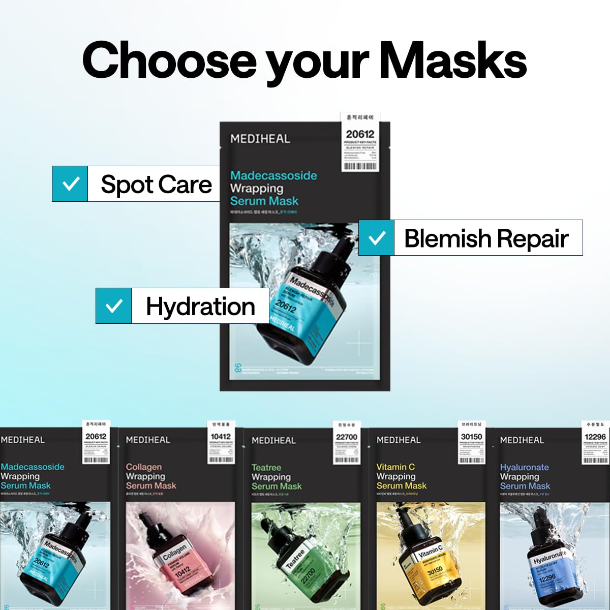 Mediheal Madecassoside Wrapping Serum Mask Blemish Repair 10ea product image 4