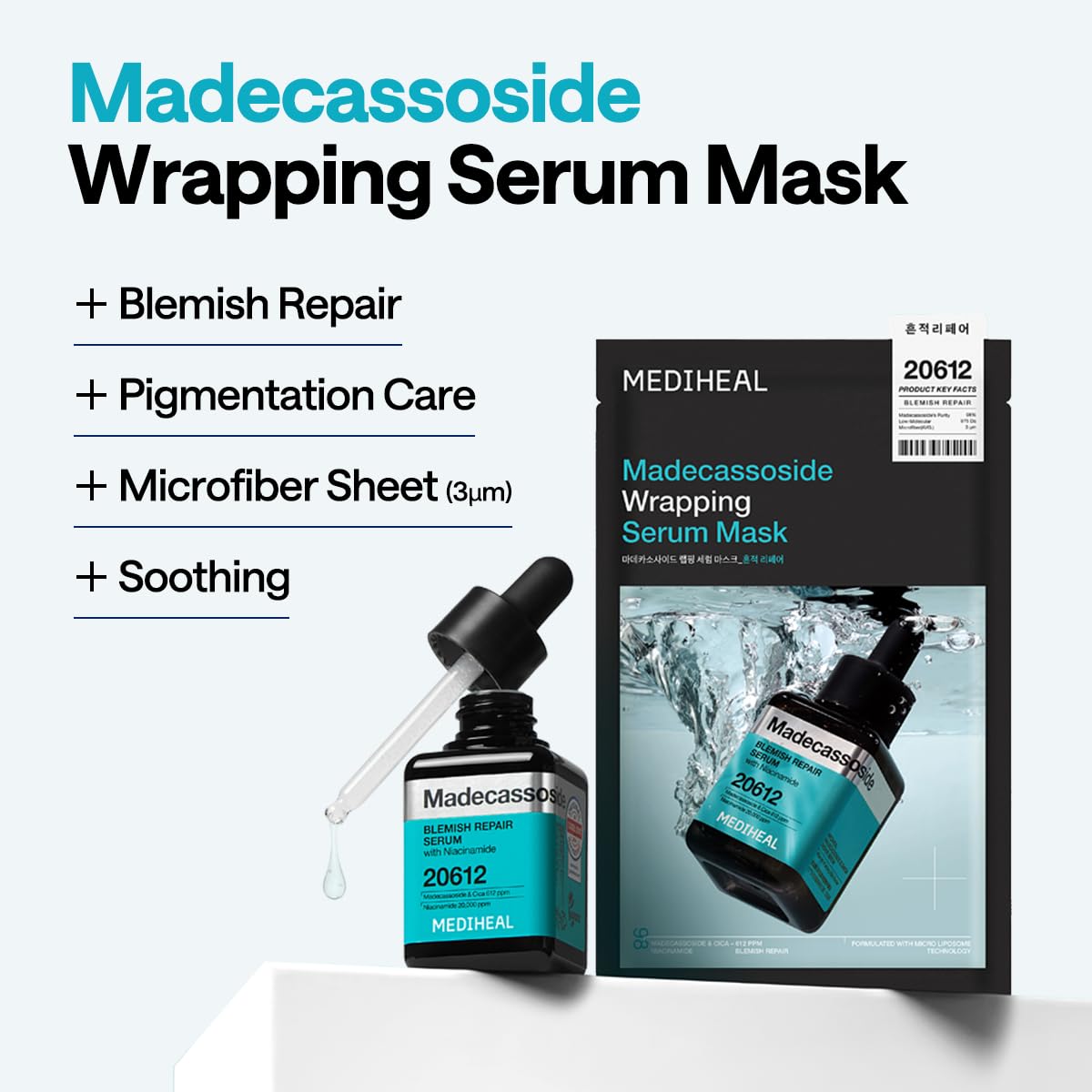 Mediheal Madecassoside Wrapping Serum Mask Blemish Repair 10ea product image 6