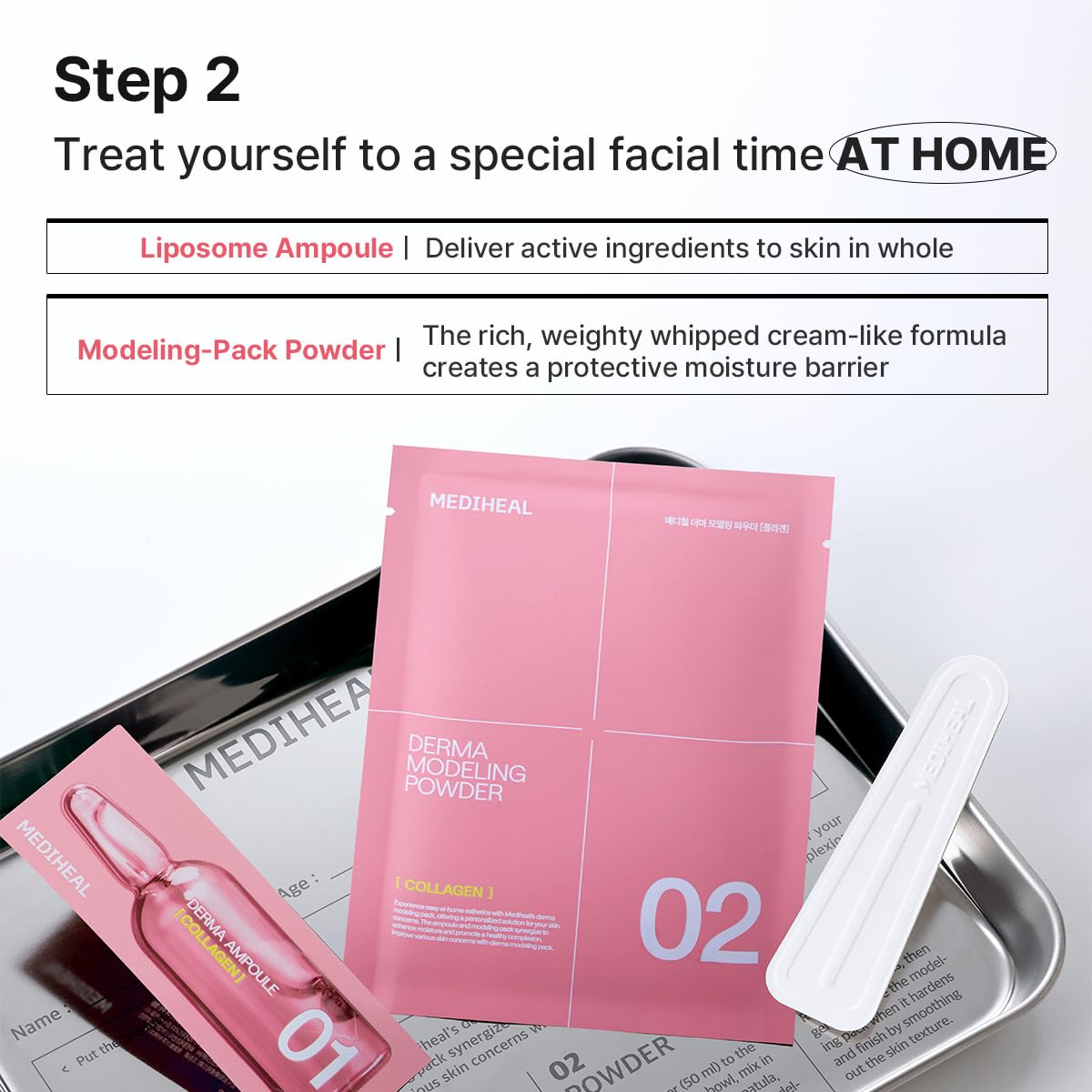 Mediheal Derma Modeling Pack Collagen Firming (Ampoule 2ml+ Powder 28g) product image 5