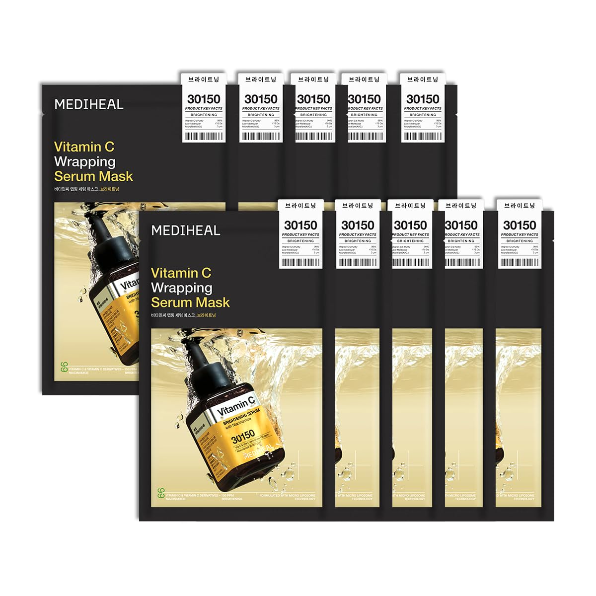 Mediheal Vitamin C Wrapping Serum Mask Brightening 10ea product image 3