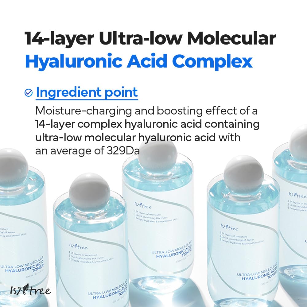 Isntree Ultra-Low Molecular Hyaluronic Acid Toner 300ml product image 4