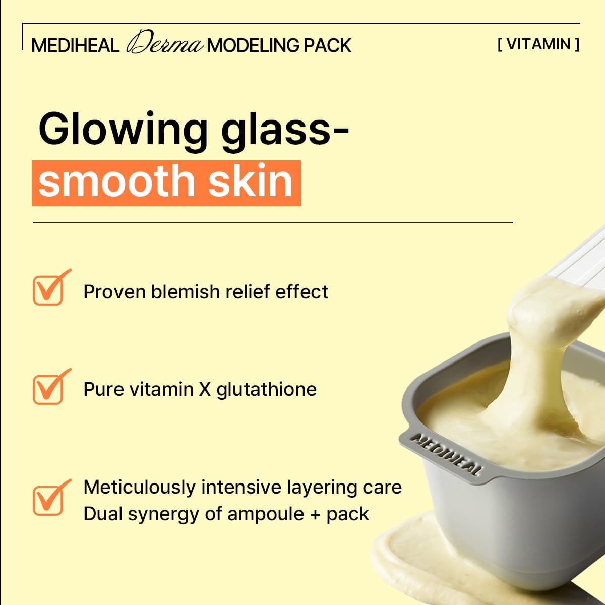 Mediheal Derma Modeling Pack Vitamin Brightening (Ampoule 2ml+ Powder 28g) product image 4