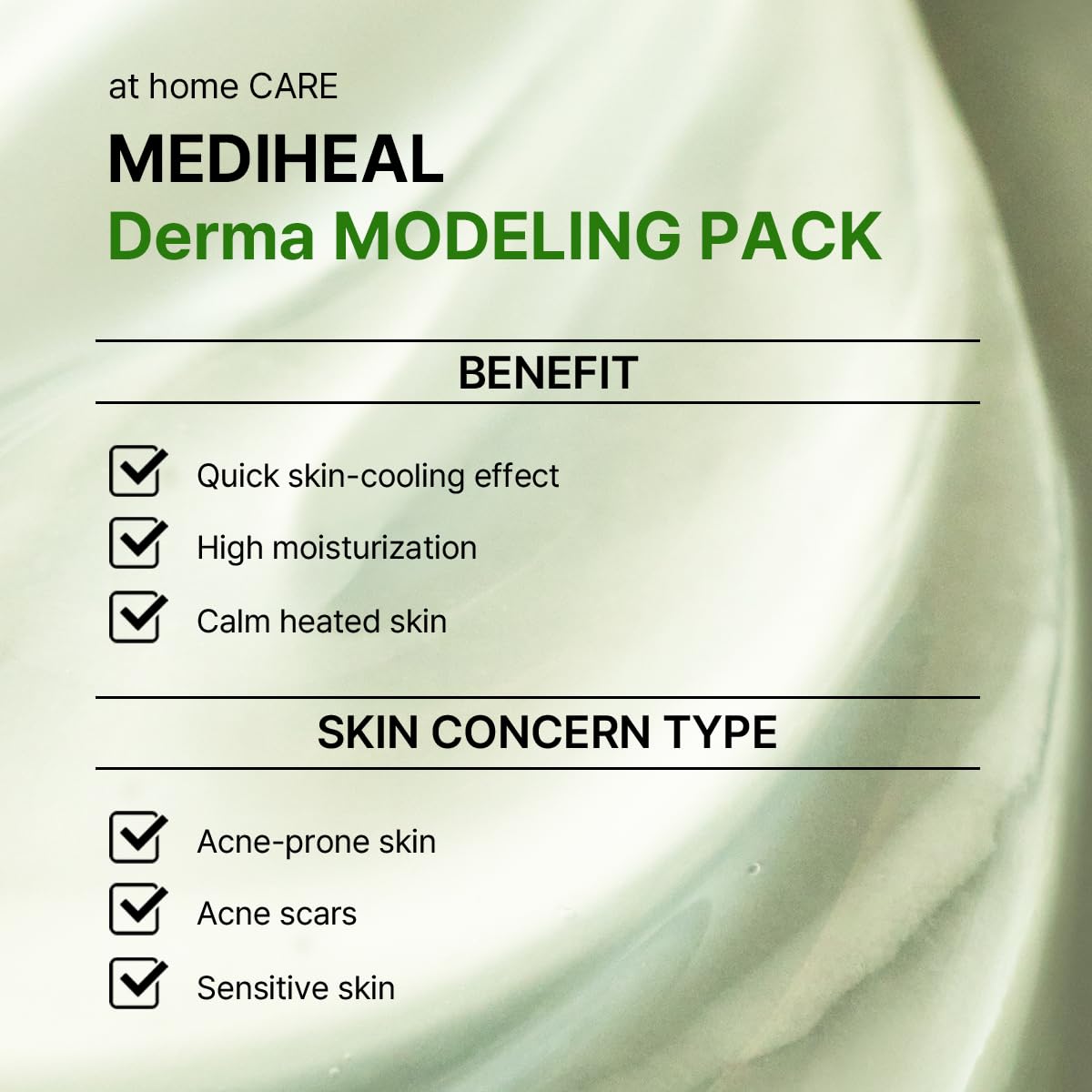 Mediheal Derma Modeling Pack Teatree Calming (Ampoule 2ml+ Powder 28g) product image 5