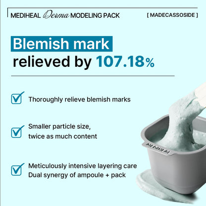 Mediheal Derma Modeling Pack Madecassoside Blemish (Ampoule 2ml+ Powder 28g) product image 4