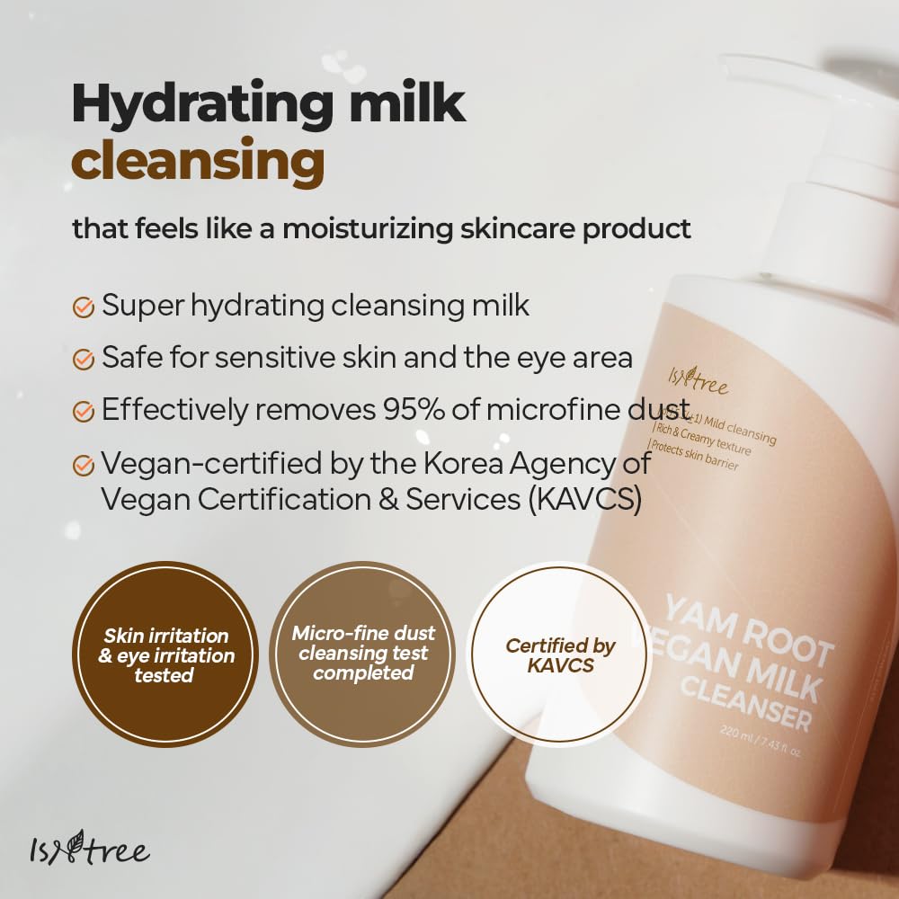 Isntree Yam Root Vegan Milk Cleanser 220ml product image 2