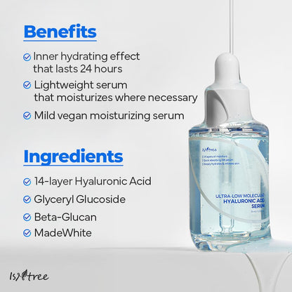 Isntree Ultra-Low Molecular Hyaluronic Acid Serum 50ml product image 3