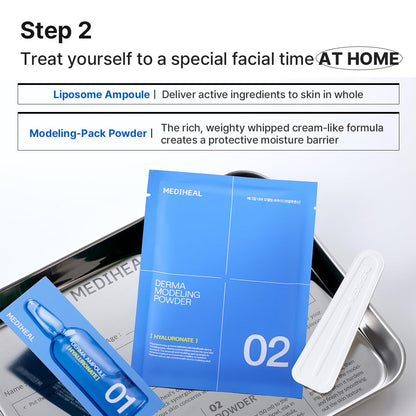 Mediheal Derma Modeling Pack Hyaluronate Moisture (Ampoule 2ml+ Powder 28g) product image 6