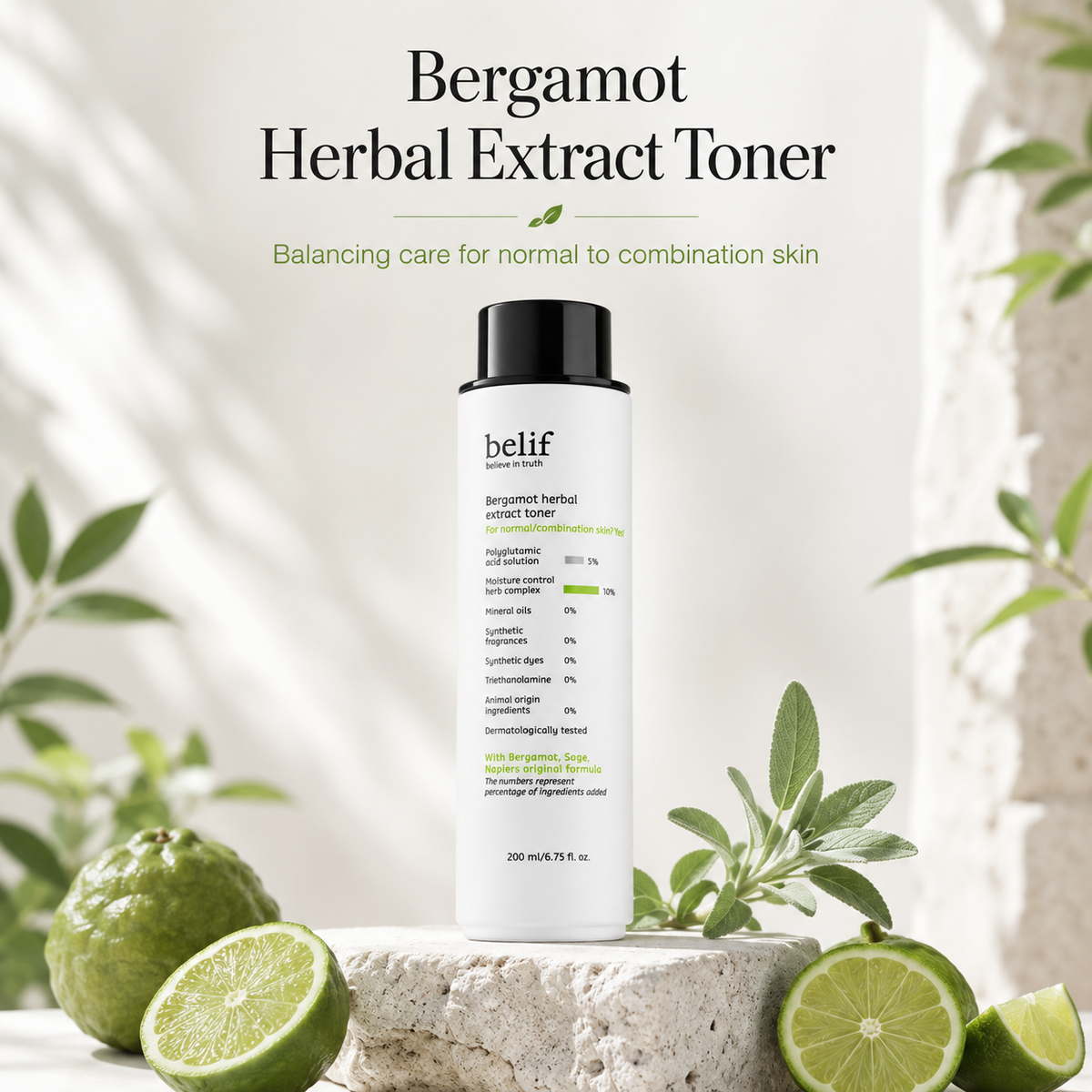 Belif Bergamot Herbal Extract Toner 200ml product image 4