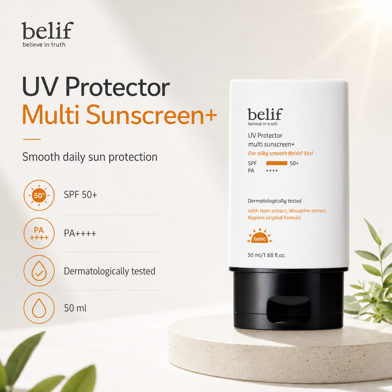 Belif UV Protector Multi Sunscreen+ 50ml product image 4