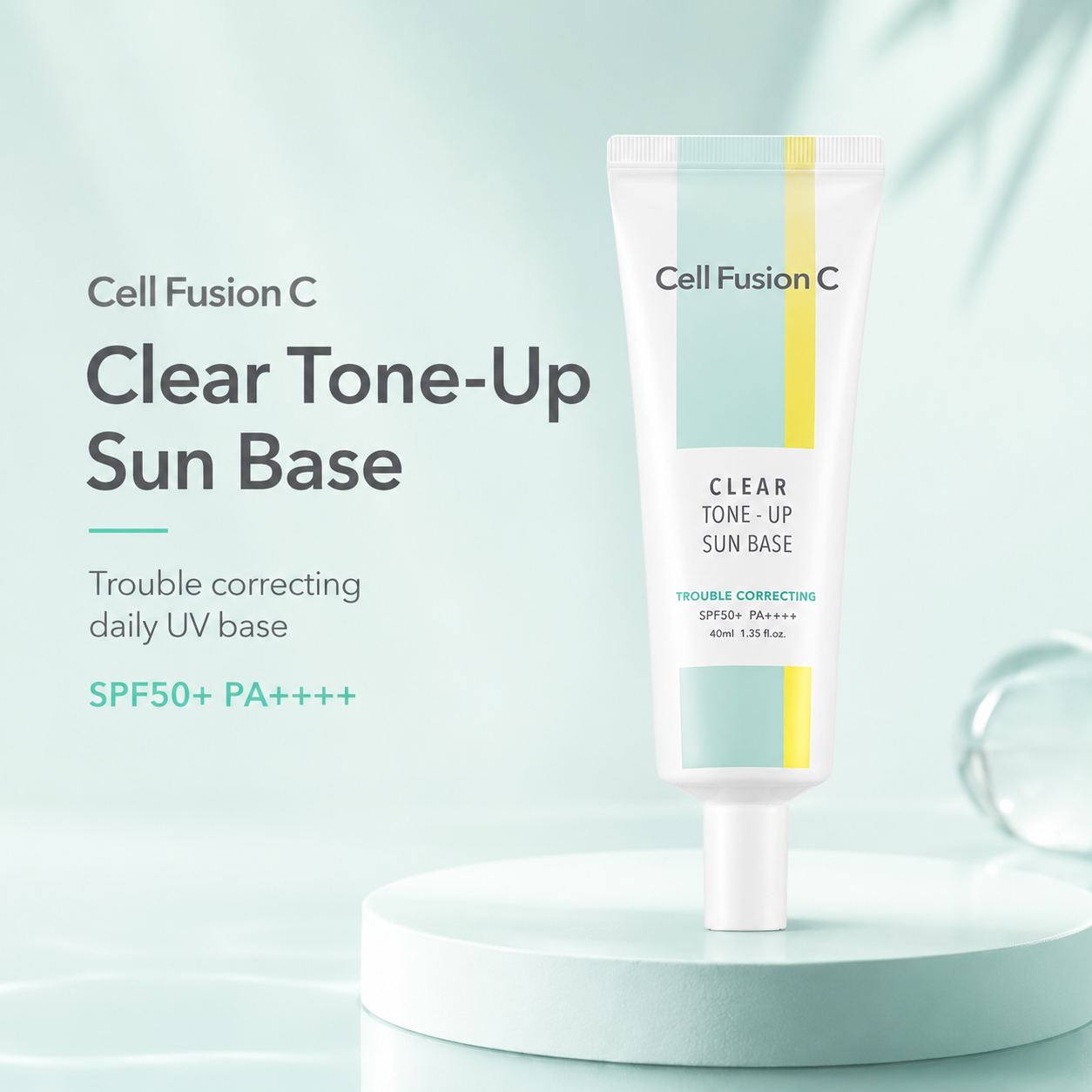 CellFusionC Clear Tone-Up Sun Base SPF 50+/ PA++++ 40ml — product detail image 4