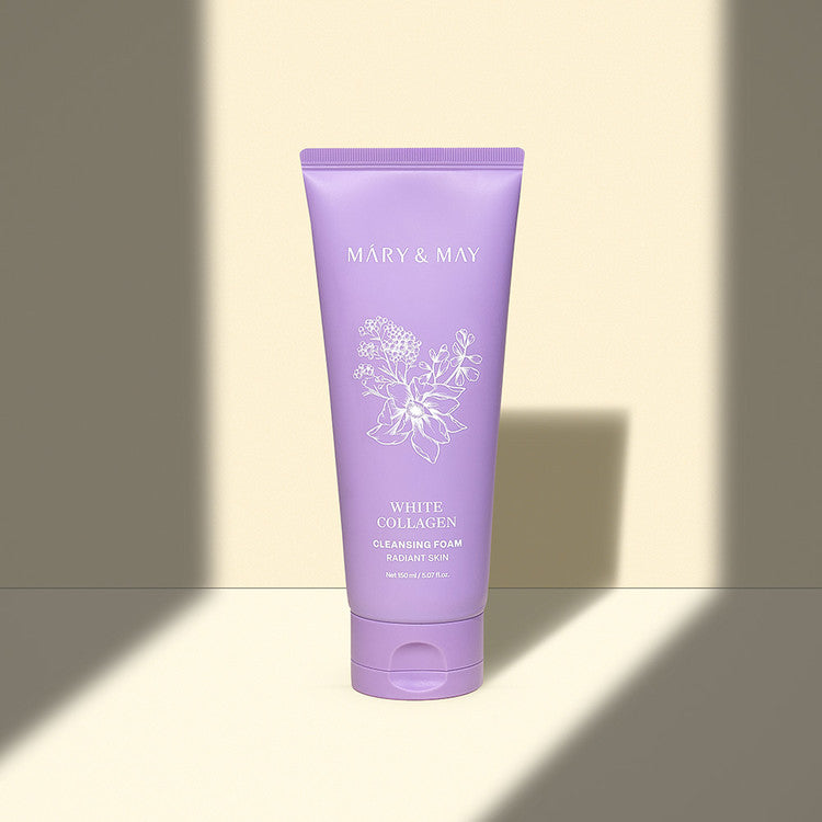Mary&amp;May White Collagen Cleansing Foam Duo Twin Pack (150ml x2) product image 5