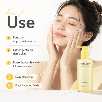 CellFusionC Radiance Vita Cleansing Gel 200ml — product detail image 2