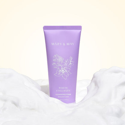 Mary&amp;May White Collagen Cleansing Foam Duo Twin Pack (150ml x2) product image 6