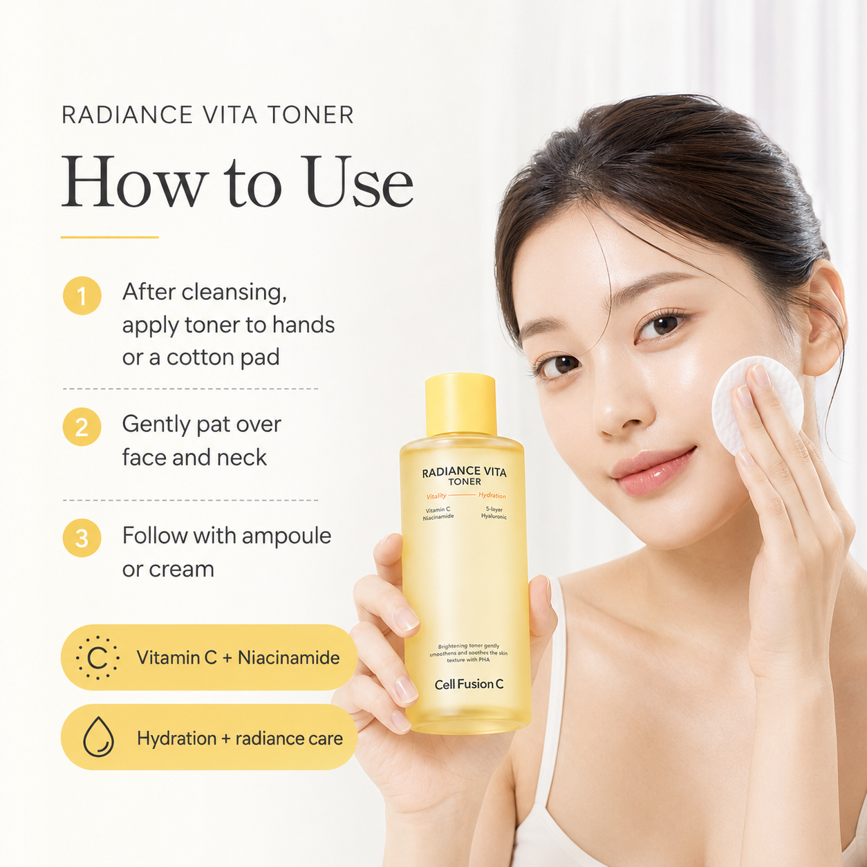 CellFusionC Radiance Vita Toner 300ml — product detail image 2