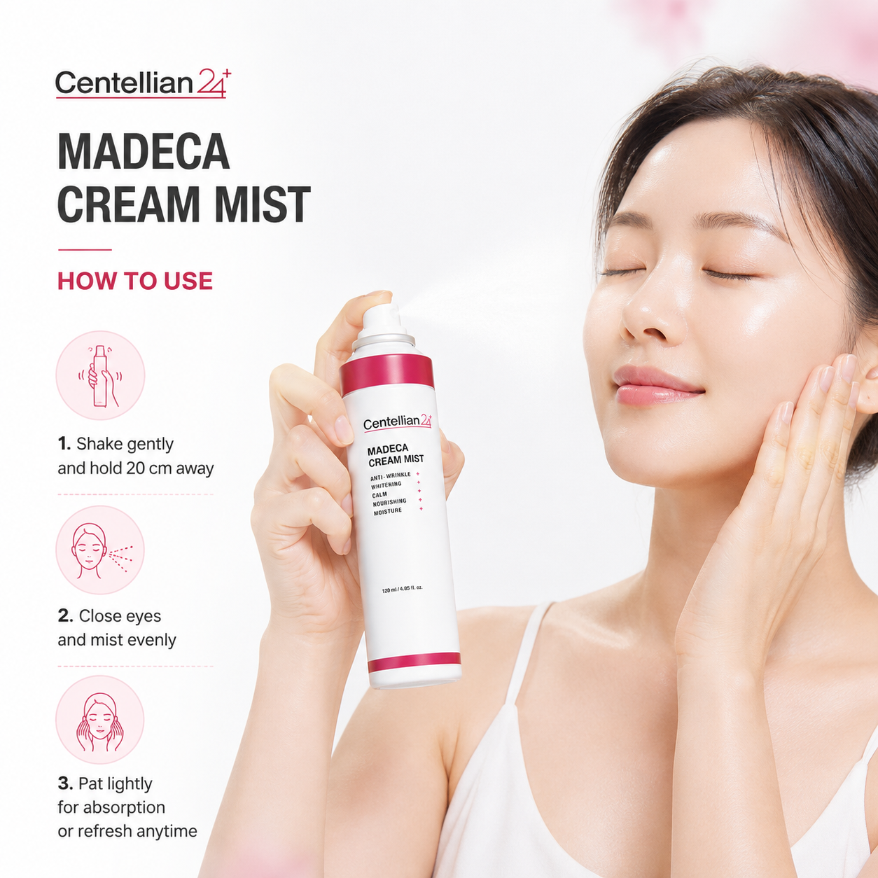 Centellian24 Madeca Cream Mist 120ml — product detail image 3