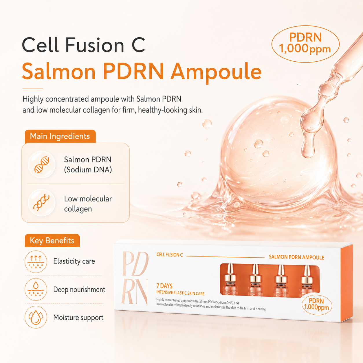 CellFusionC Salmon PDRN Ampoule 2ml*7ea — product detail image 4