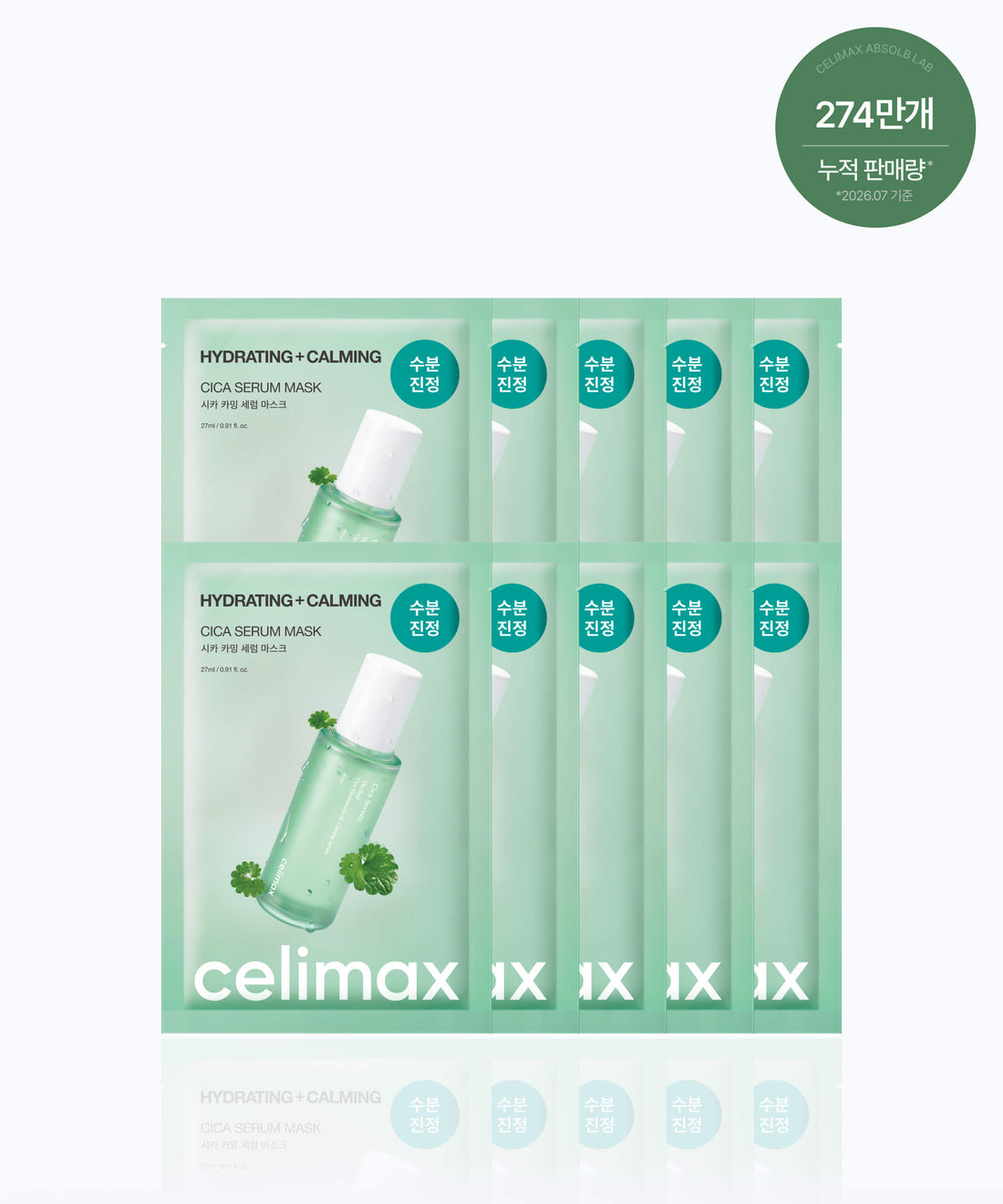Celimax The Real Cica Calming Serum Mask 10ea — product detail image 2