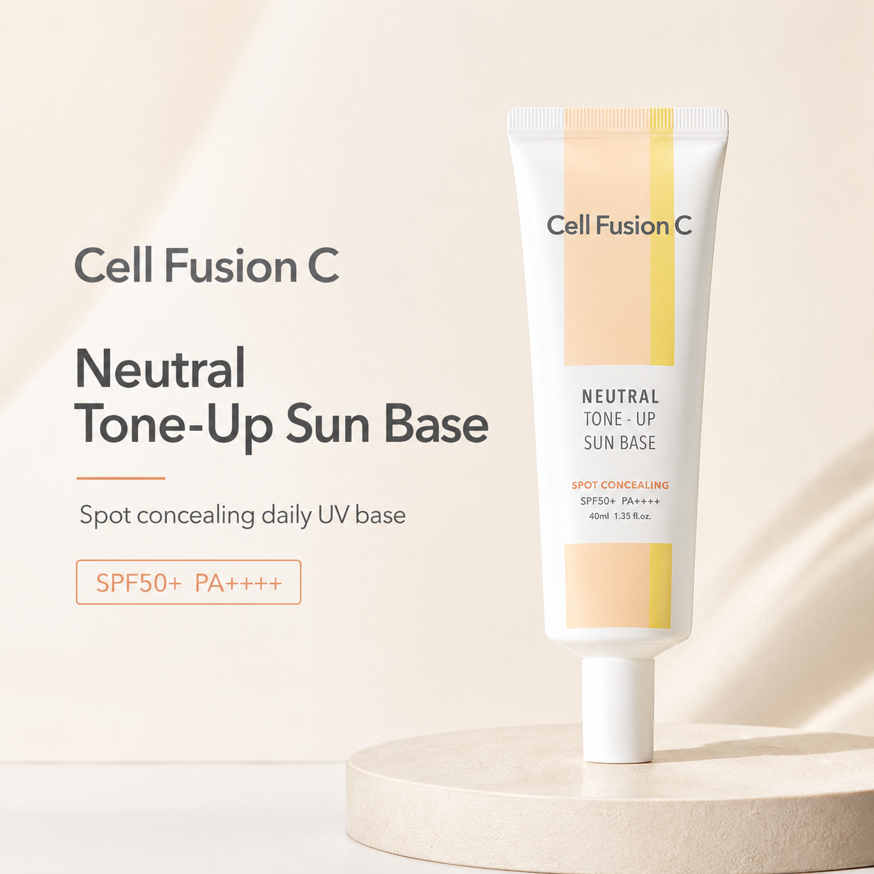 CellFusionC Neutral Tone-Up Sun Base SPF 50+/ PA++++ 40ml — product detail image 5