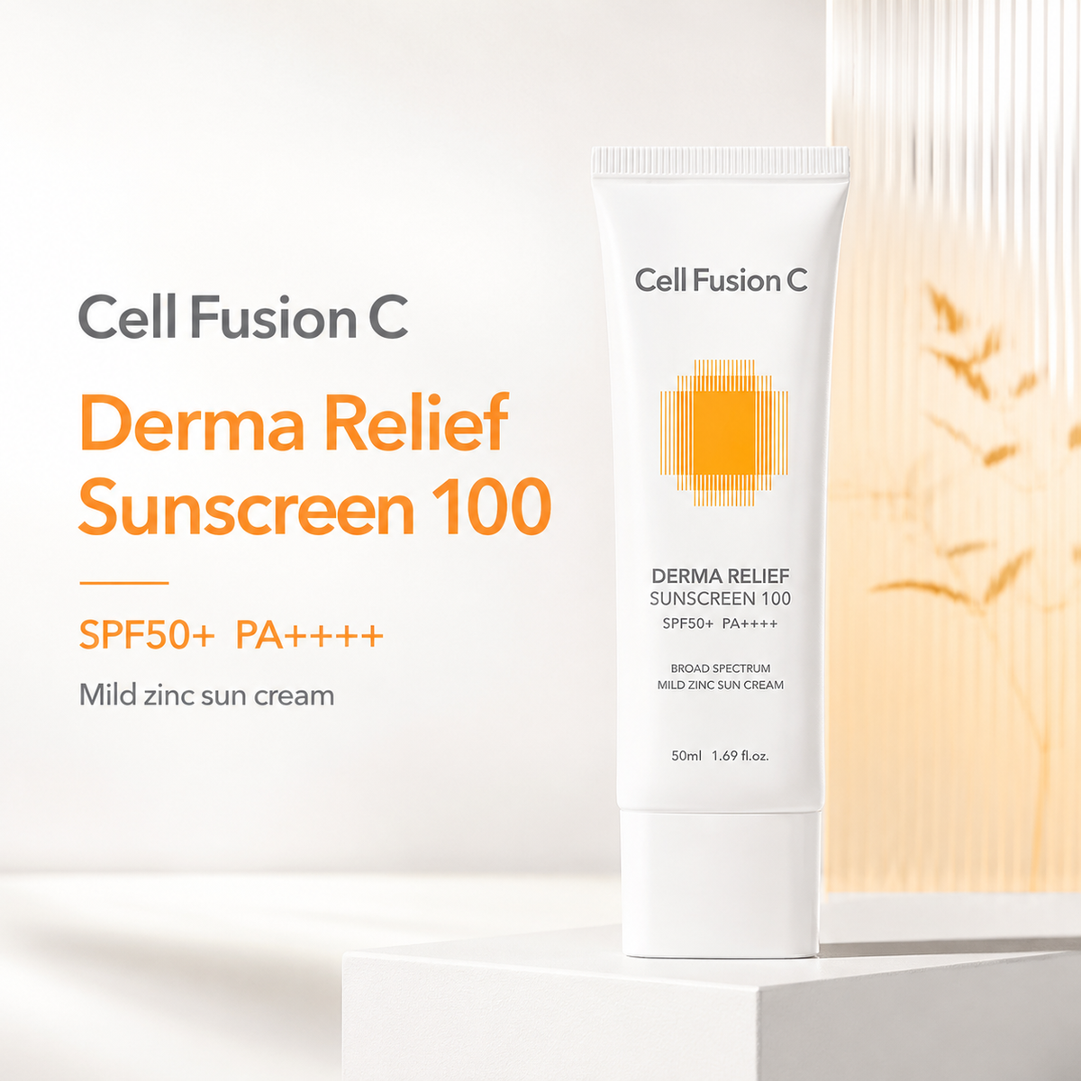 CellFusionC Derma Relief Sunscreen 100 SPF50+/PA++++ 50ml — product detail image 5